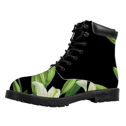 Lily Floral Print Work Boots