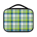 Lime And Blue Madras Plaid Print Classic Bible Case