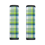 Lime And Blue Madras Plaid Print Handle Covers