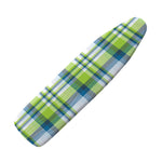 Lime And Blue Madras Plaid Print Ironing Board Cover