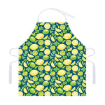 Lime And Lemon Pattern Print Adjustable Apron