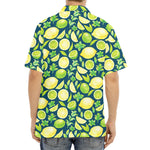 Lime And Lemon Pattern Print Aloha Shirt