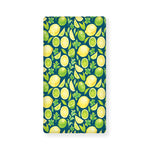 Lime And Lemon Pattern Print Baby Crib Sheet