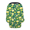 Lime And Lemon Pattern Print Baby Seat Cover