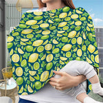 Lime And Lemon Pattern Print Baby Seat Cover