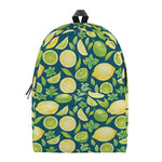 Lime And Lemon Pattern Print Backpack