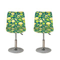 Lime And Lemon Pattern Print Bar Stool Covers
