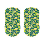 Lime And Lemon Pattern Print Bar Stool Covers