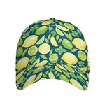 Lime And Lemon Pattern Print Baseball Cap