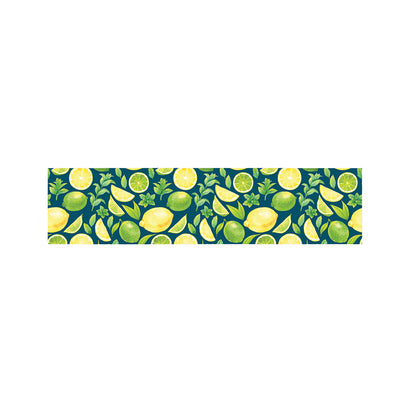 Lime And Lemon Pattern Print Bed Runner