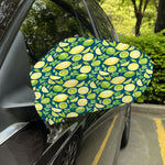 Lime And Lemon Pattern Print Car Side Mirror Covers