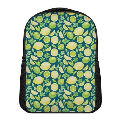 Lime And Lemon Pattern Print Casual Backpack