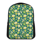 Lime And Lemon Pattern Print Casual Backpack