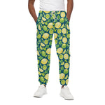 Lime And Lemon Pattern Print Cotton Pants