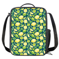 Lime And Lemon Pattern Print Crossbody Lunch Bag