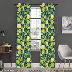 Lime And Lemon Pattern Print Curtain
