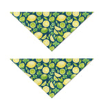 Lime And Lemon Pattern Print Dog Bandana