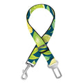 Lime And Lemon Pattern Print Dog Seat Belt