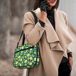 Lime And Lemon Pattern Print Double Strap Bible Bag