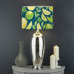 Lime And Lemon Pattern Print Drum Lamp Shade