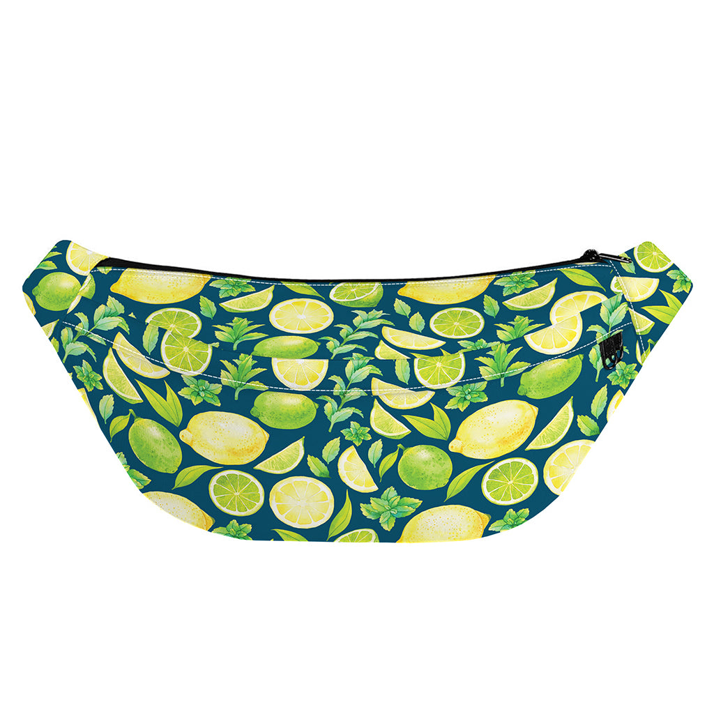 Lime And Lemon Pattern Print Fanny Pack