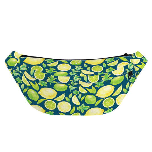 Lime And Lemon Pattern Print Fanny Pack