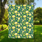 Lime And Lemon Pattern Print Garden Flag