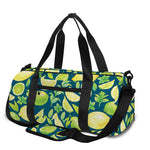 Lime And Lemon Pattern Print Gym Bag