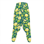 Lime And Lemon Pattern Print Hammer Pants