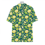 Lime And Lemon Pattern Print Hawaiian Shirt