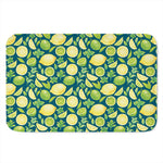 Lime And Lemon Pattern Print Indoor Door Mat