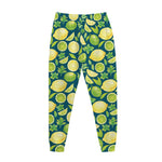 Lime And Lemon Pattern Print Jogger Pants