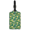 Lime And Lemon Pattern Print Luggage Tag