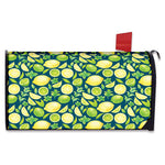 Lime And Lemon Pattern Print Mailbox Cover