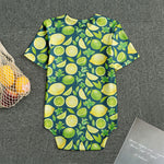 Lime And Lemon Pattern Print Men's Bodysuit