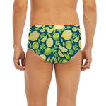 Lime And Lemon Pattern Print Men's Briefs