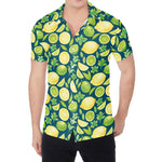 Lime And Lemon Pattern Print Men's Shirt