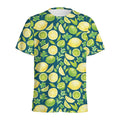 Lime And Lemon Pattern Print Men's Athletic T-Shirt