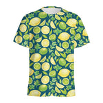 Lime And Lemon Pattern Print Men's Sports T-Shirt