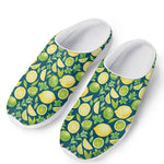 Lime And Lemon Pattern Print Mesh Casual Shoes