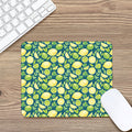 Lime And Lemon Pattern Print Mouse Pad