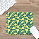Lime And Lemon Pattern Print Mouse Pad