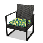 Lime And Lemon Pattern Print Outdoor Seat Cushion Cover