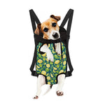 Lime And Lemon Pattern Print Pet Carrier Backpack