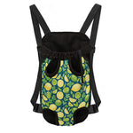 Lime And Lemon Pattern Print Pet Carrier Backpack