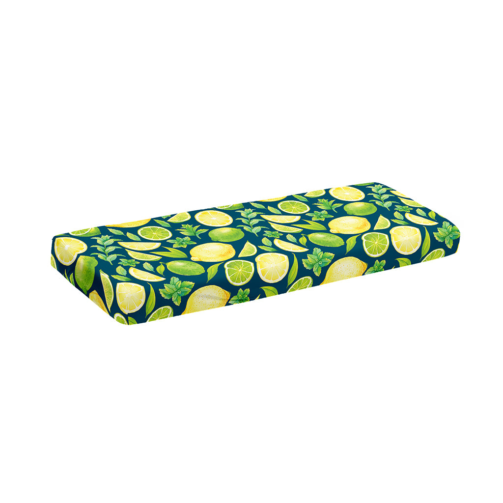 Lime And Lemon Pattern Print Piano Keyboard Cover