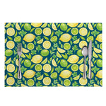 Lime And Lemon Pattern Print Placemat