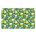 Lime And Lemon Pattern Print Polyester Doormat