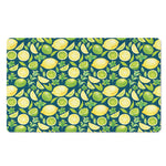 Lime And Lemon Pattern Print Polyester Doormat