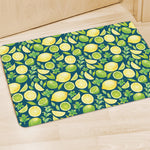 Lime And Lemon Pattern Print Polyester Doormat